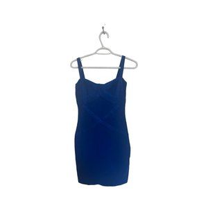 JF apparel blue bandage bodycon dress sz M NWT